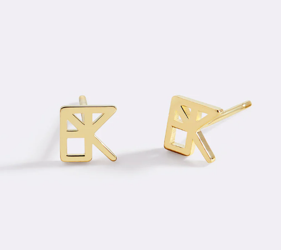 Monogram Name Earrings